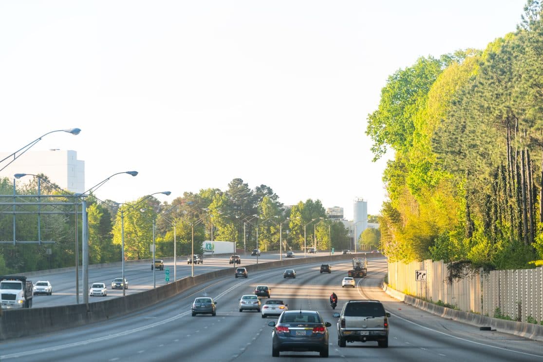 Atlanta,,Usa,-,April,21,,2018:,Merge,Of,Interstate,Highways