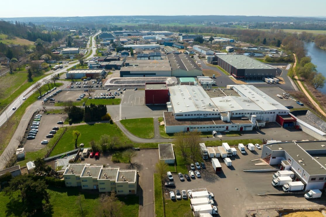 Aerial,View,Of,Goods,Warehouses,And,Logistics,Center,In,Industrial